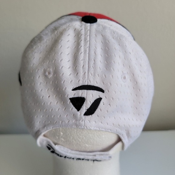 Taylormade R7 Hat Cap Men's Red Black Strapback Golf Dad Driver Clubs - Picture 5 of 10